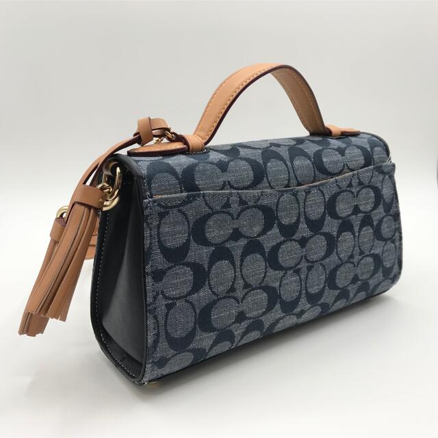 レザー COACH トップハンドル シグネチャー デニム 新品の通販 by ...