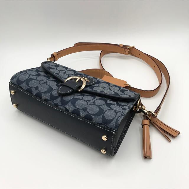 レザー COACH トップハンドル シグネチャー デニム 新品の通販 by ...