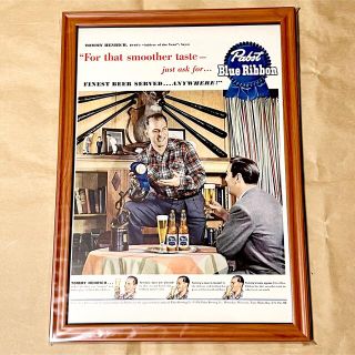 希少品！ Pabst Blue Ribbon パブストブルーリボン ベースボール(印刷物)