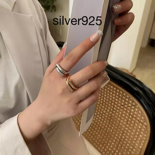 クロス ワイド リング silver925 シルバー 指輪(リング(指輪))