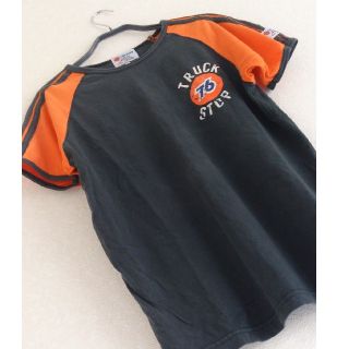 セブンティーシックスルブリカンツ(76 Lubricants)の◆18 レア 当時物 90s 76 Lubricants Tシャツ 黒 橙(Tシャツ/カットソー(半袖/袖なし))