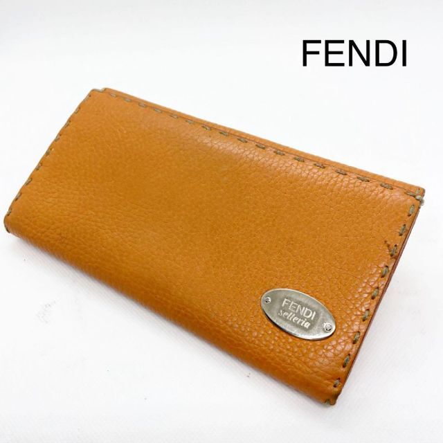 FENDI(フェンディ)のフェンディ　長財布　レザー　セレリア　オレンジ selleria レディースのファッション小物(財布)の商品写真