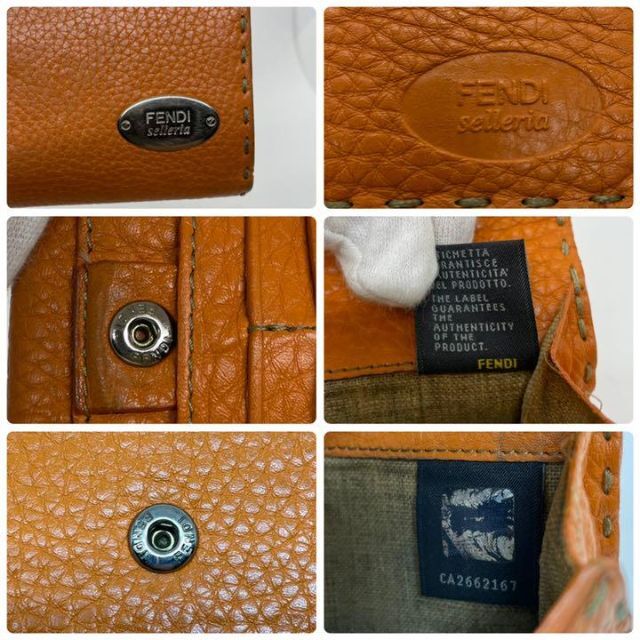 FENDI(フェンディ)のフェンディ　長財布　レザー　セレリア　オレンジ selleria レディースのファッション小物(財布)の商品写真