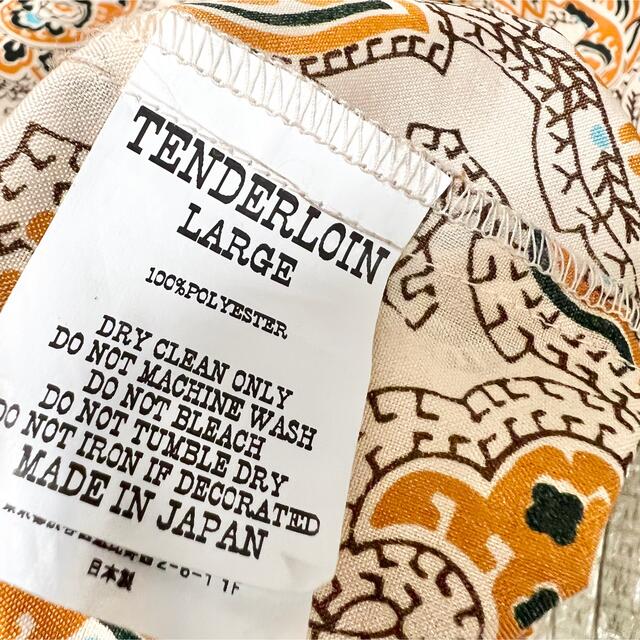 現金特価 希少品! TENDERLOIN シャツ PE ペイズリーシャツ 半袖 高
