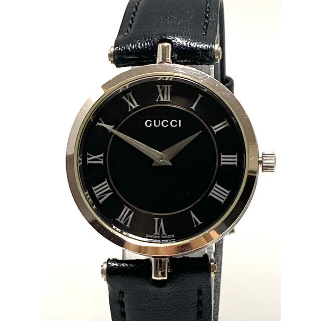 Gucci(グッチ)の美品！　GUCCI  電池&ベルト新品交換済み　メンズ腕時計　シェリーライン メンズの時計(腕時計(アナログ))の商品写真