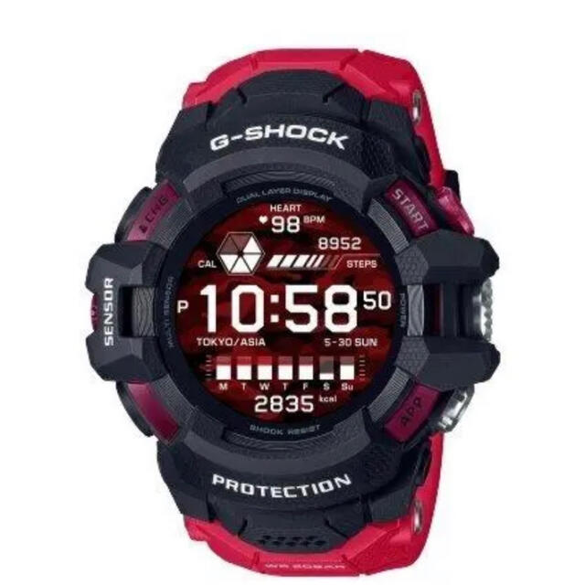 G-SHOCK G-SQUAD PRO レッド GSW-H1000-1A4JF腕時計(デジタル)