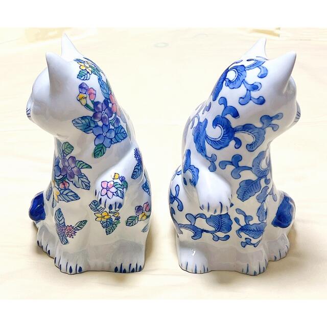 美品 陶芸美術品 千客萬来&開運招福 招き猫置物 招財招福 美品 陶芸美術品 千客萬来&開運招福 招き猫置物 招財招福