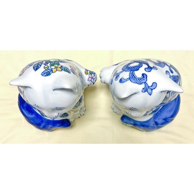 美品 陶芸美術品 千客萬来&開運招福 招き猫置物 招財招福 美品 陶芸美術品 千客萬来&開運招福 招き猫置物 招財招福