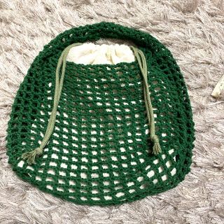 ★ハンドメイド★ワンハンドル★メッシュバック★(バッグ)