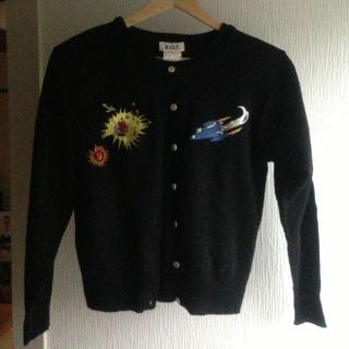 宇宙の刺繍  半袖ニットとカーディガン(カーディガン)