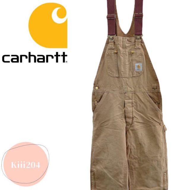 Carhartt ダックオーバーオール キルティング 32×32 ワークウェア