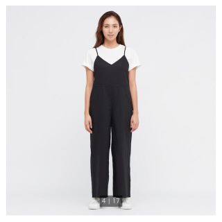 ユニクロ(UNIQLO)の匿名発送　ユニクロ　リネンブレンドキャミソールサロペット　(サロペット/オーバーオール)