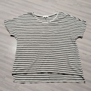 シマムラ(しまむら)のグレーのボーダーシャツ(Tシャツ(半袖/袖なし))
