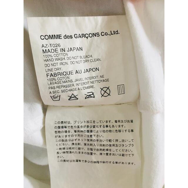 COMME des GARCONS(コムデギャルソン)の【★名作★希少★メンズM】プレイコムデギャルソン ワッペン ホワイト Tシャツ メンズのトップス(Tシャツ/カットソー(半袖/袖なし))の商品写真