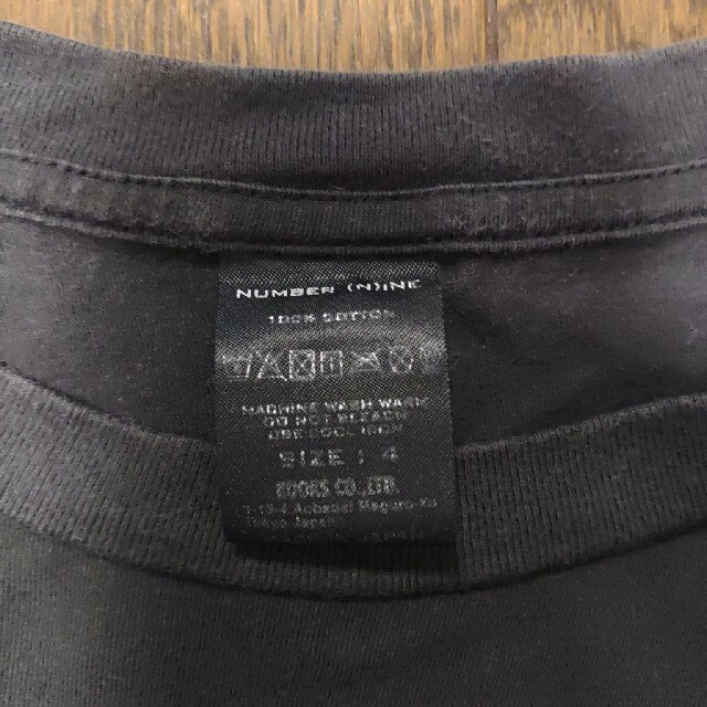 NUMBER (N)INE - NUMBER (N)INE エンブレム Tシャツ XL 4 黒の NUMBER (N)INE - NUMBER (N)INE エンブレム Tシャツ XL 4 黒の