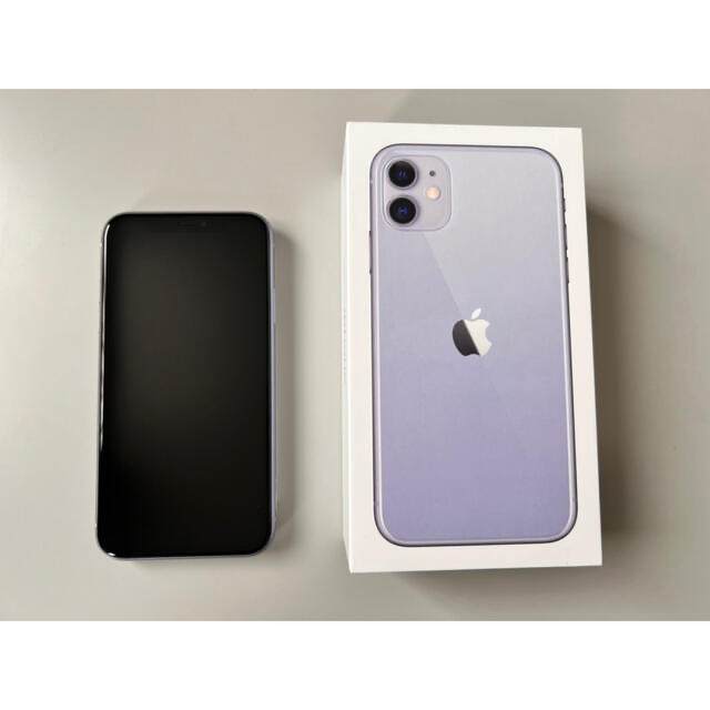 送料無料・割引  パープル 【美品】iPhone11本体　64GB スマートフォン本体