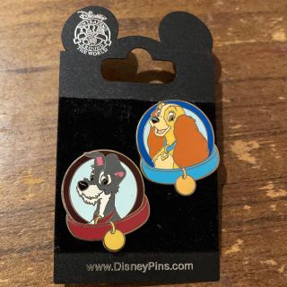 ディズニー(Disney)のディズニー　わんわん物語　レディ　トランプ　ピンバッジ(キャラクターグッズ)