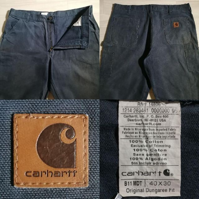 Carharttカーハート 超極太ワイドペインターパンツW古着 B