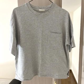 ジーユー(GU)のGU グレー Tシャツ(Tシャツ/カットソー(半袖/袖なし))