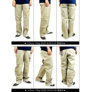 ディッキーズDICKIES874ワークパンツカーキベージュ46x32ヴィンテージ