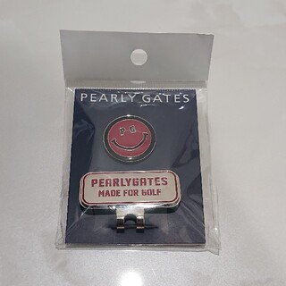パーリーゲイツ(PEARLY GATES)のパーリーゲイツ ゴルフ  クリップマーカー レッド 新品未使用(ウエア)