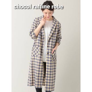 ショコラフィネローブ(chocol raffine robe)のchocolraffinerobeチェックロングシャツ(シャツ/ブラウス(長袖/七分))