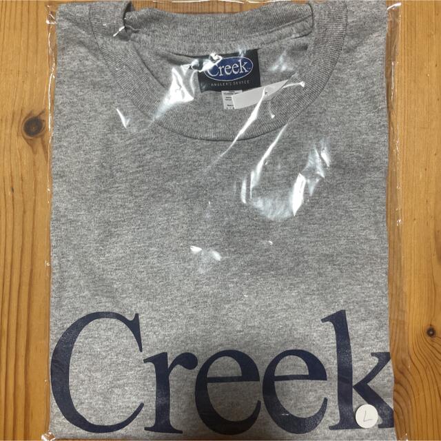 creek tシャツ　グレー×ネイビー　L     新品未開封