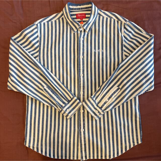 Supreme Denim Shirt Black Stripe Mサイズ