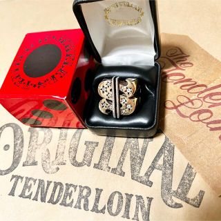 希少品！ TENDERLOIN ダラー リング シルバー925 ゴールド ダイヤ