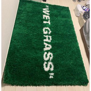 オフホワイト(OFF-WHITE)のIKEA off white ラグ WET GRASS(ラグ)