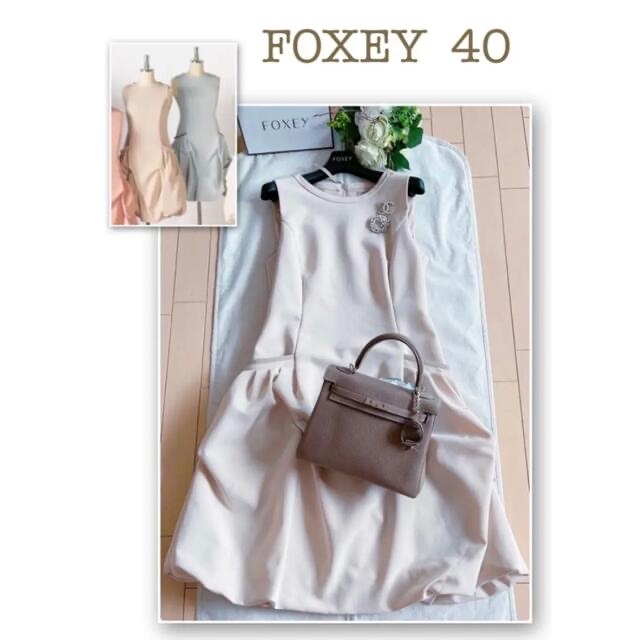 極美品！FOXEY ブディック　リザワンピース　40 Rene