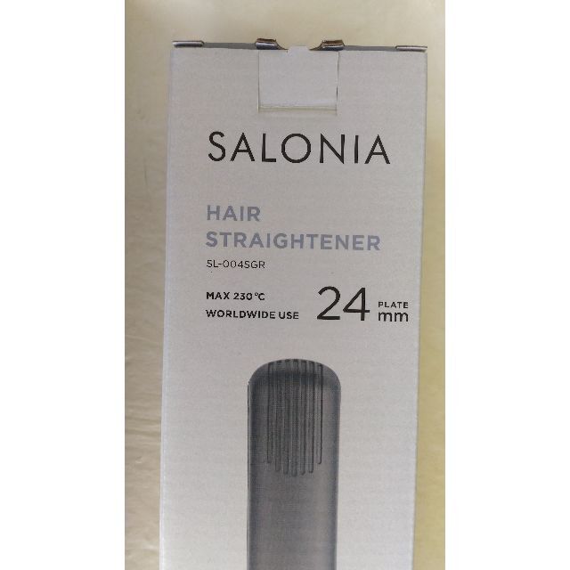 サロニア SALONIA ストレートヘアアイロン スマホ/家電/カメラの美容/健康(ヘアアイロン)の商品写真