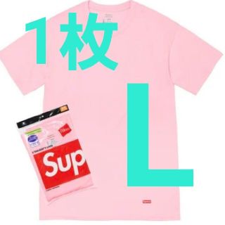 シュプリーム(Supreme)の1枚　Supreme Hanes Tagless Tee Pink(Tシャツ/カットソー(半袖/袖なし))