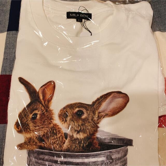 MILKBOY(ミルクボーイ)のBUNNY TRASH T-SHIRTS 佐久間大介  レディースのトップス(Tシャツ(半袖/袖なし))の商品写真