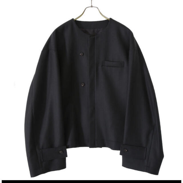 stein 21AW no collar melton jacketジャケット/アウター