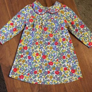 プチバトー(PETIT BATEAU)のBabyBoden  花柄ワンピース(ワンピース)