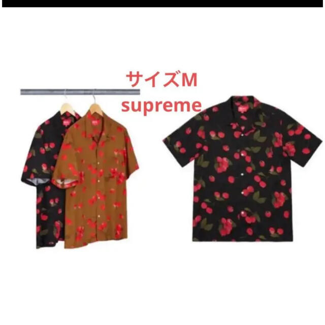 最安値!美品supreme シュプリーム 19SS レーヨンシャツ チェリー M