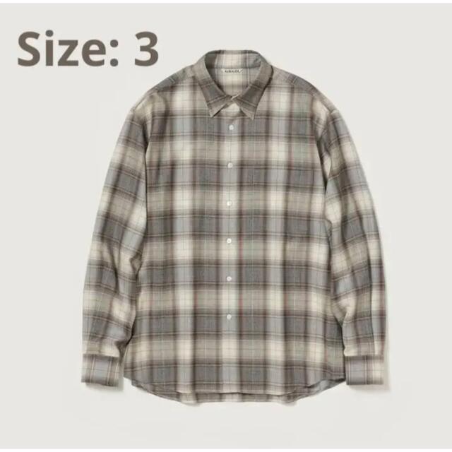 AURALEE(オーラリー)のSuper light wool check shirts メンズのトップス(シャツ)の商品写真