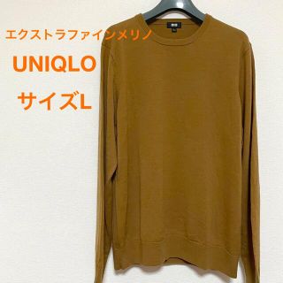 ユニクロ(UNIQLO)の【値下げ】エクストラファインメリノクルーネックセーター　UNIQLO(ニット/セーター)