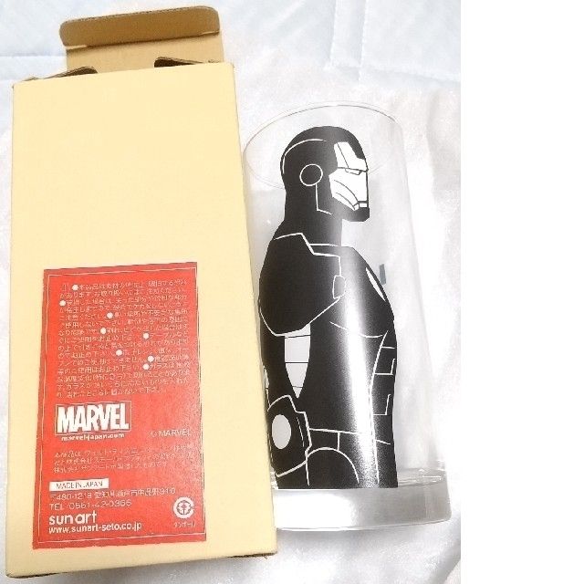 MARVEL(マーベル)の新品】アイアンマン 日本製トールグラスコップ ガラス マーベル MARVEL インテリア/住まい/日用品のキッチン/食器(グラス/カップ)の商品写真