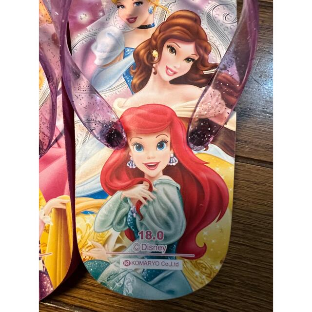 Disney(ディズニー)のプリンセスビーチサンダル キッズ/ベビー/マタニティのキッズ靴/シューズ(15cm~)(サンダル)の商品写真
