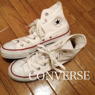 コンバース(CONVERSE)のコンバース♡23cm純白ホワイト(スニーカー)