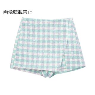 🌾9月新作🎑8916◇ツイード チェック 柄 ショートパンツ(ショートパンツ)