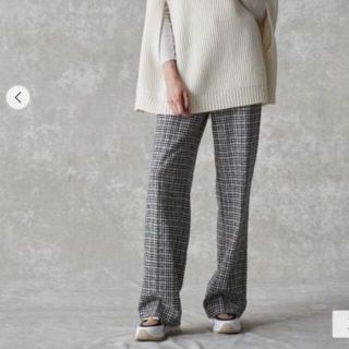 Drawer - Drawer グレンチェック ストレートパンツの通販 by Drawer - Drawer グレンチェック ストレートパンツの通販 by