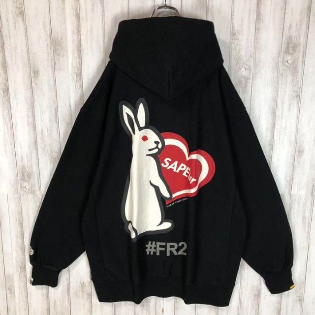 【限定コラボ】SAPEur FR2 ロッドマン 両面ロゴ 即完売モデル パーカー