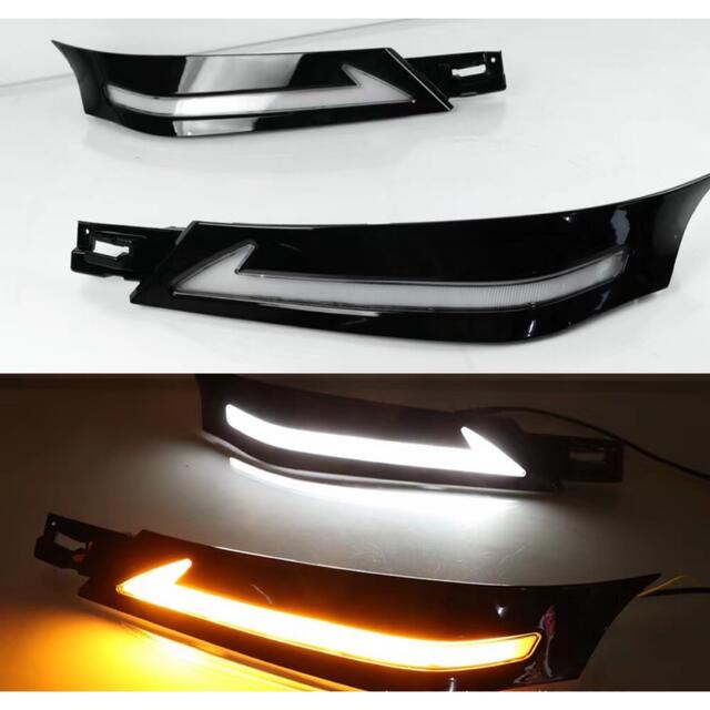 ヴェルファイア30系前期専用 流れるシーケンシャルウィンカーデイライト機能付 自動車/バイクの自動車(車外アクセサリ)の商品写真