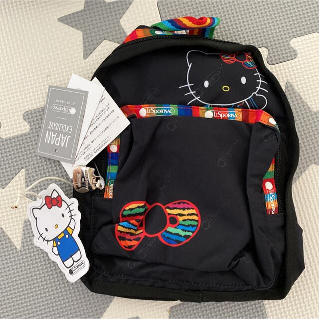 LeSportsac　レスポートサック　ハローキティ　リュックサック　ブラック