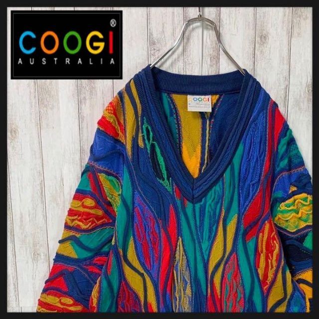 幻の1点モノ】coogi クージー 立体 編込み 3Dニット 即完売モデル