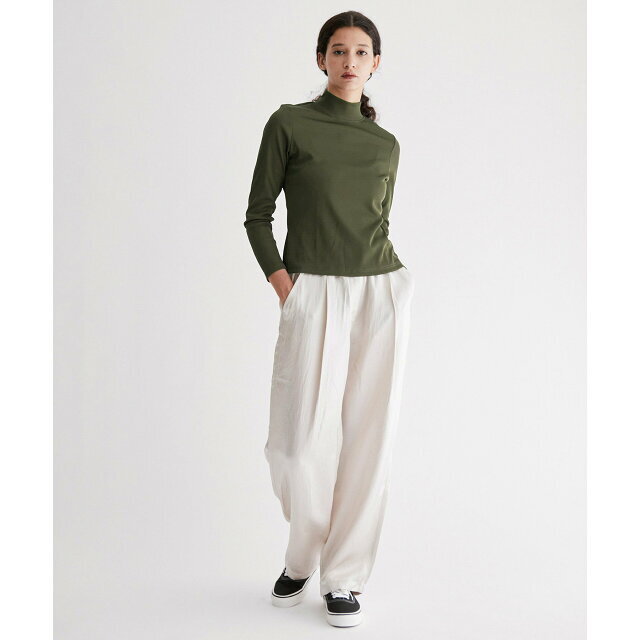 Saturdays NYC(サタデーズニューヨークシティ)の【ブラック（01）】Sachiko Slinky Knit Turtleneck レディースのトップス(カットソー(長袖/七分))の商品写真