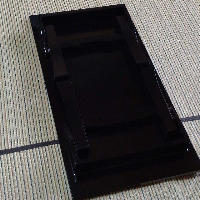 和素敵 和モダン 格子テーブル 黒×銀 静岡工芸 インテリア 和室 洋室